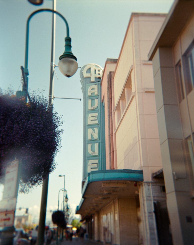 The now gone art deco 4th Avenue Theater sign in Anchorage.